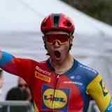 Jonathan Milan s'est imposé à Issoire KEYSTONE/EPA ANSA/ROBERTO BETTINI / ANSA